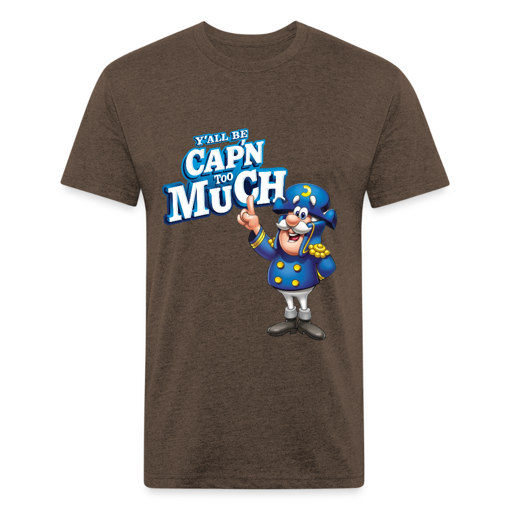 Fitted Cotton/Poly T-Shirt by Next Level - heather espresso