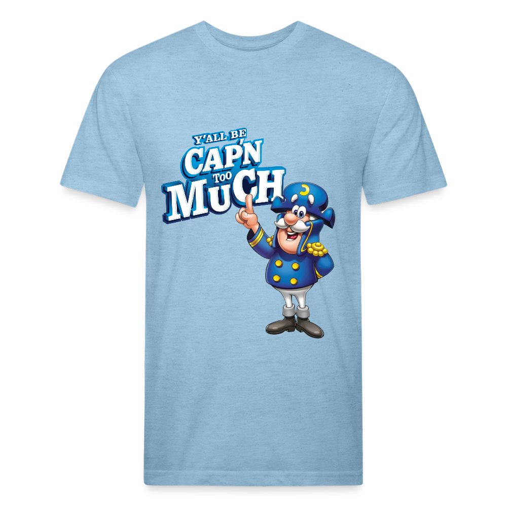 Fitted Cotton/Poly T-Shirt by Next Level - heather blue