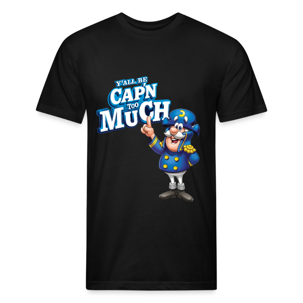 Fitted Cotton/Poly T-Shirt by Next Level - black