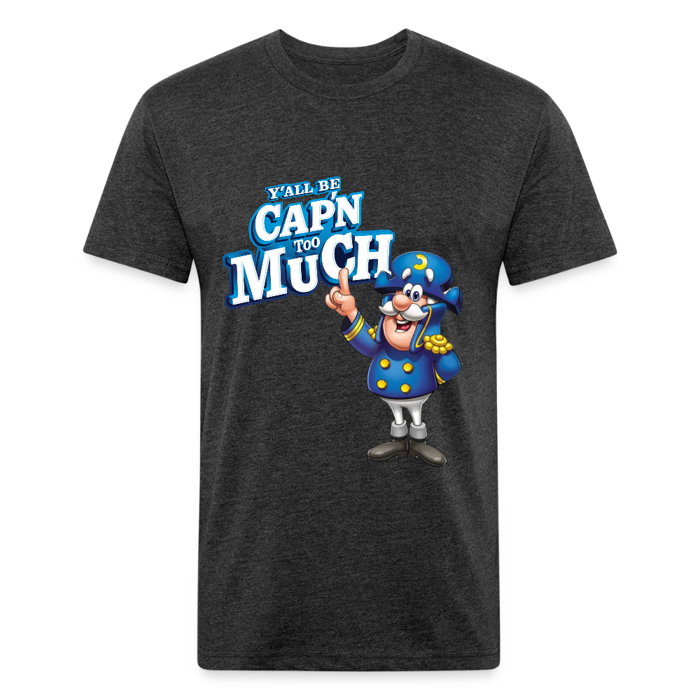 Fitted Cotton/Poly T-Shirt by Next Level - heather black